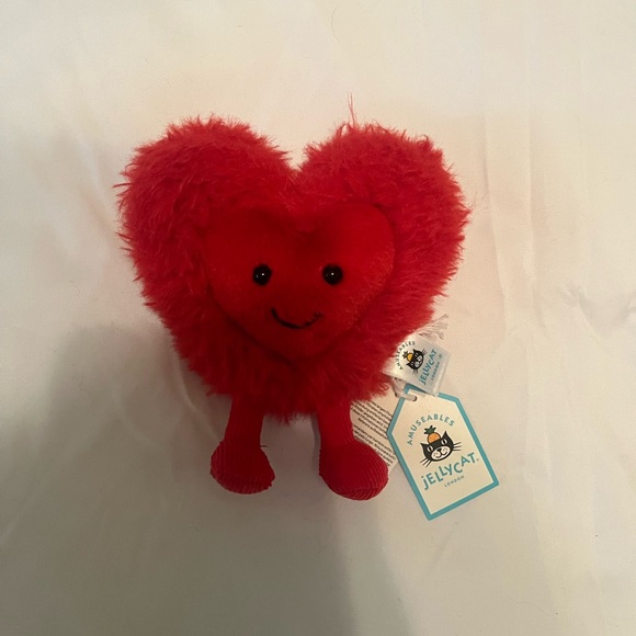Jellycat Red Heart Plush Toy - Picture 1 of 4